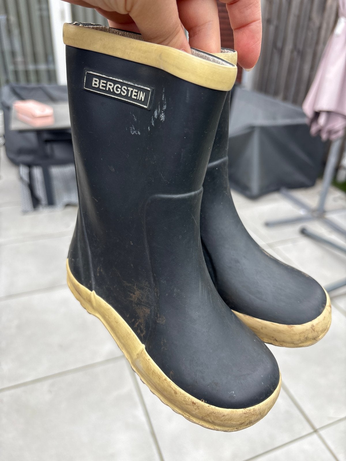 Bergstein regenlaarzen maat 26, Ophalen, Gebruikt, Jongen of Meisje, Laarzen