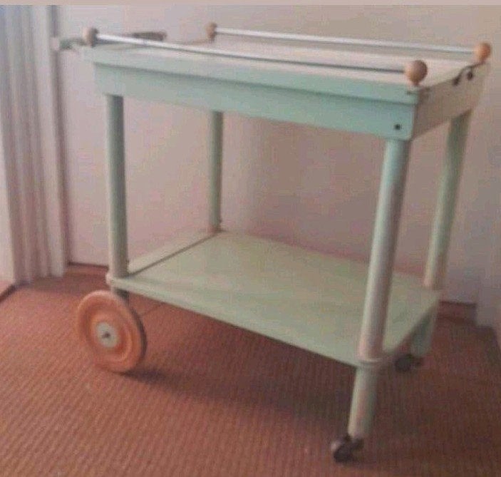 oude serveerwagen, hout, Ophalen