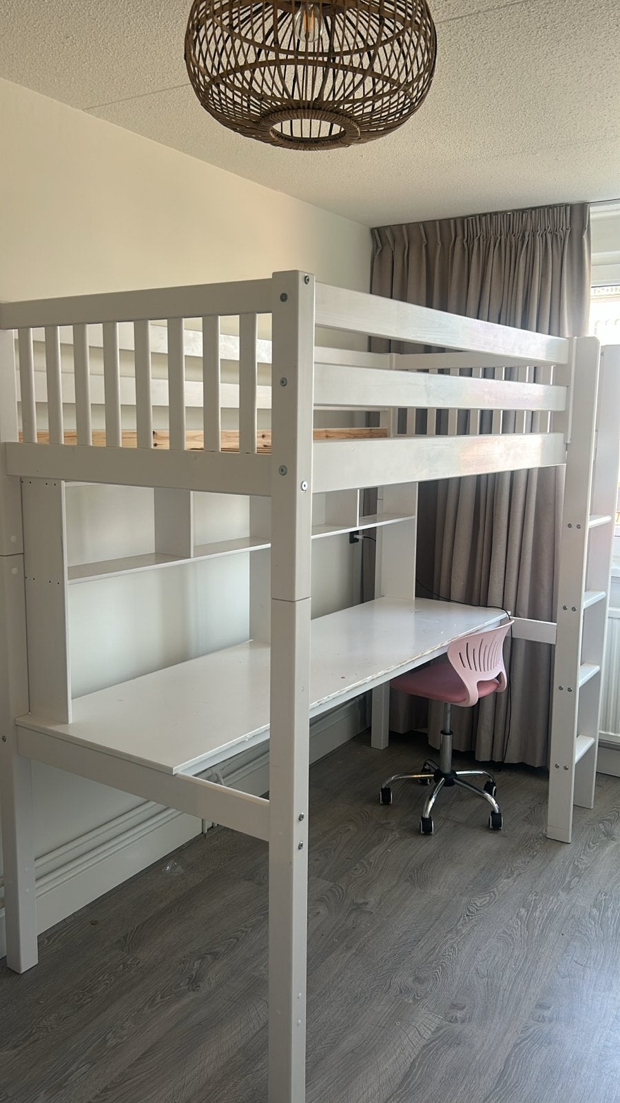 Gratis Beter Bed Hoogslaper Kris 90x200 cm (excl. matr, Ophalen, Gebruikt, 90 cm, Eenpersoons