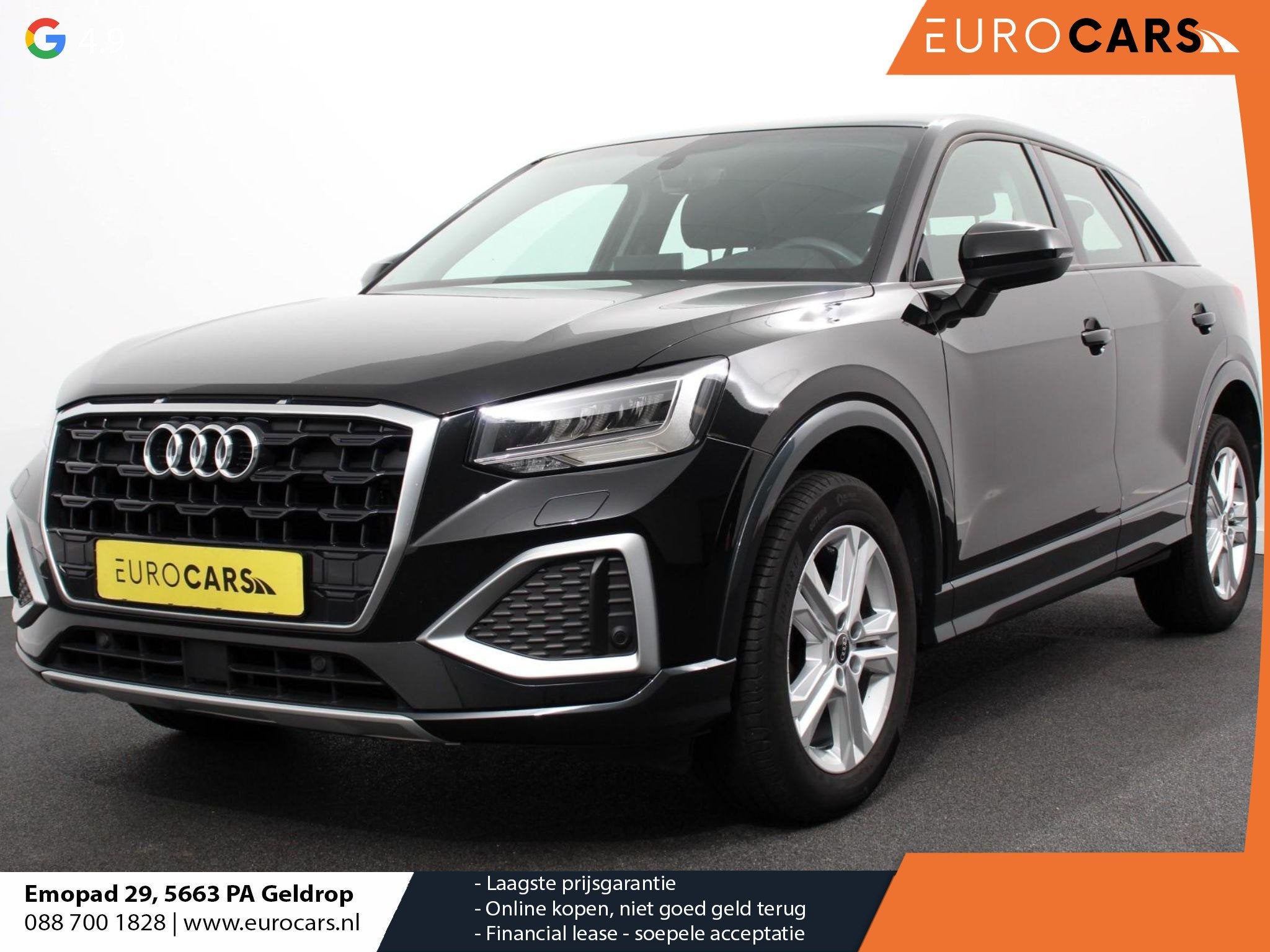 Audi Q2 35 TFSI 150pk S-Tronic Prestige Navigatie Apple Carp, Stof, 4 cilinders, 150 pk, Zwart