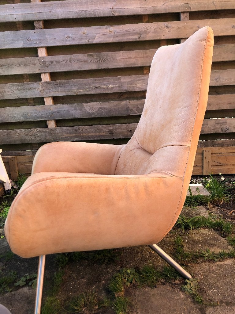 Elize fauteuil Ojee Design leer, Ophalen, Minder dan 50 cm, Gebruikt, Leer