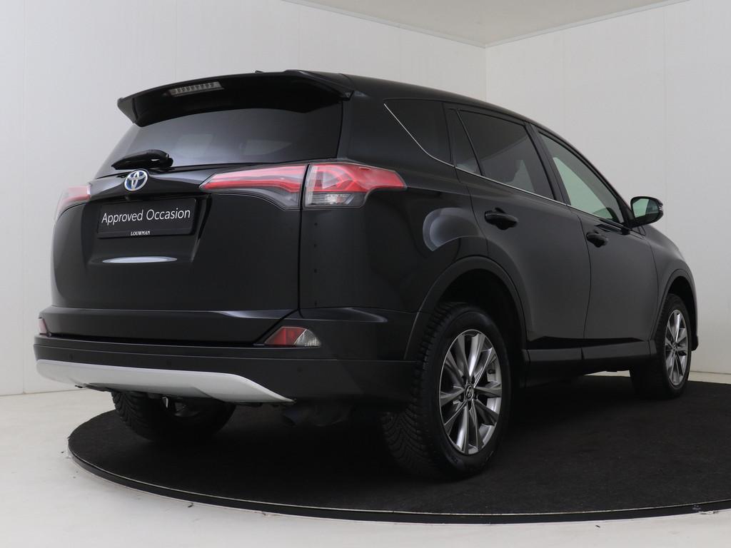 Toyota RAV4 2.5 Hybrid Executive (bj 2016, automaat), 12 maanden, Euro 6, Zwart, Leder