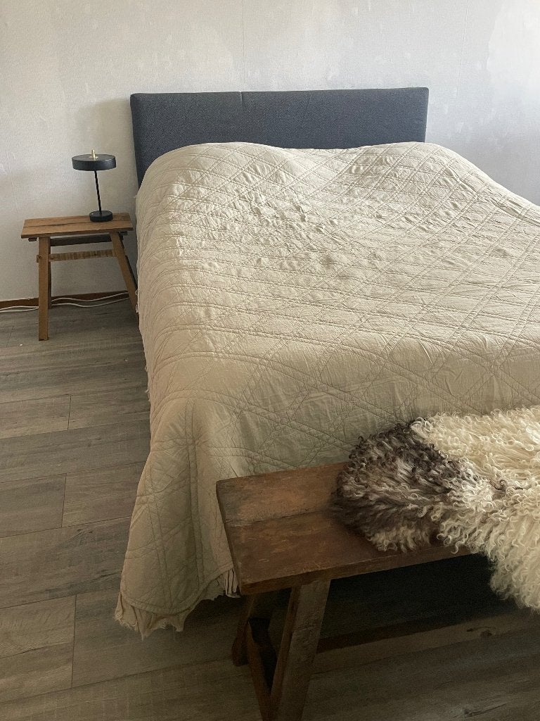 Boxspring, Ophalen, Gebruikt, Zwart, Tweepersoons
