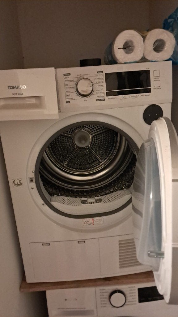 Condensdroger, Ophalen, 6 tot 8 kg, Luchtafvoer, Nieuw