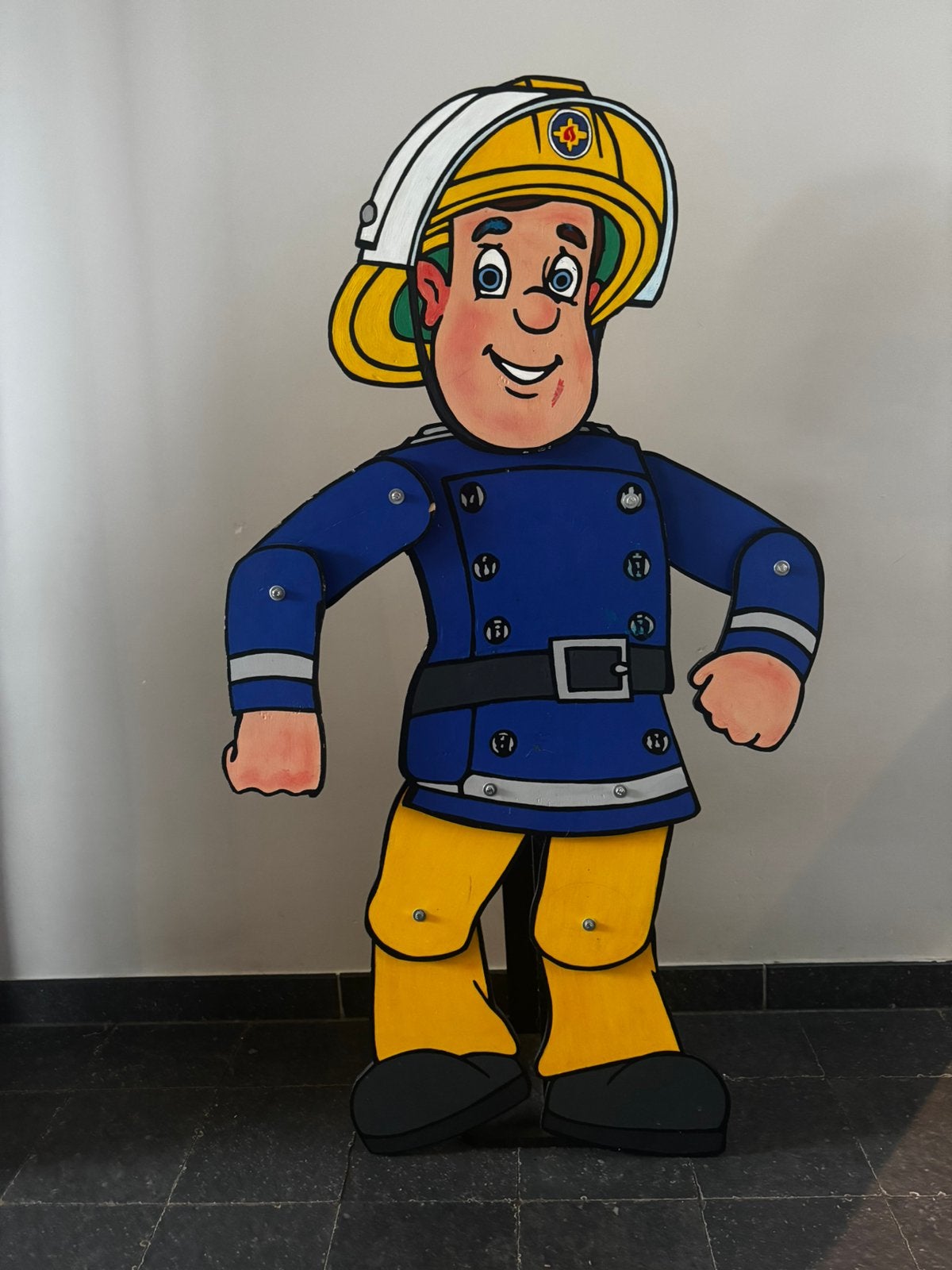 Brandweerman Sam (hout, 115cm hoog), Ophalen, Gebruikt