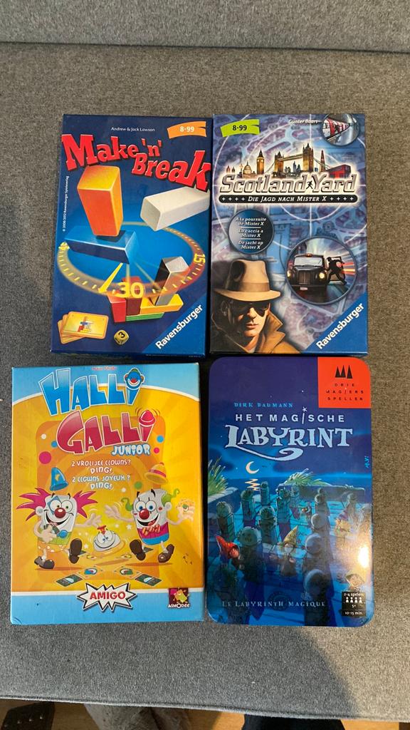 4x Spelletjes, Ophalen of Verzenden, Zo goed als nieuw