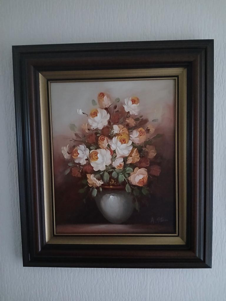 Schilderij stilleven, Ophalen