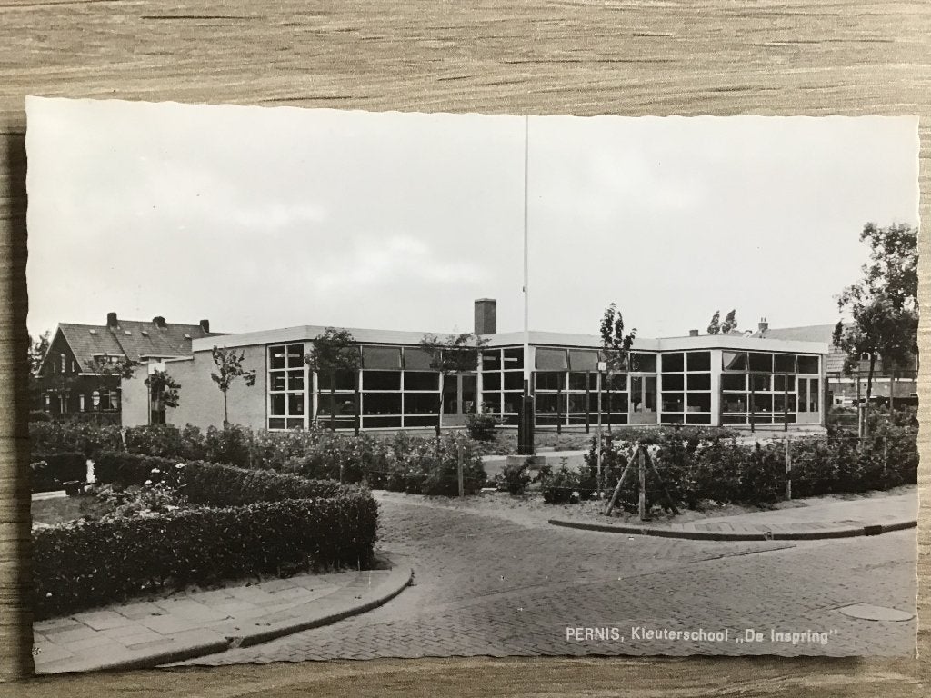 Pernis de Kleuterschool de Inspring 1970, Verzenden, 1960 tot 1980, Ongelopen, Zuid-Holland
