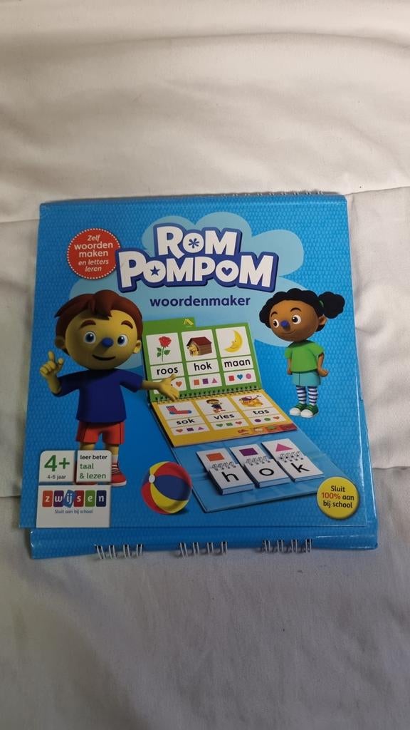 Rom Pom Pom Woordenmaker - Taal en Lezen 4-6 jaar, Kinderen en Baby's, Speelgoed | Educatief en Creatief, Ophalen of Verzenden