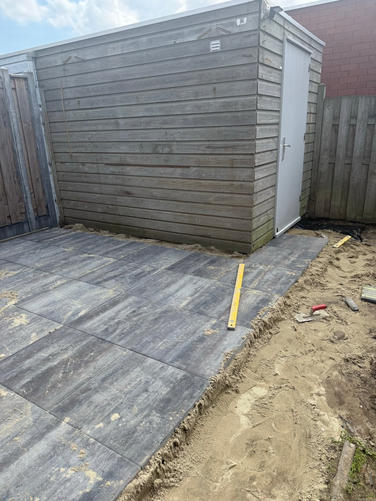 Nieuwe betontegels/terrastegels voor buiten - Grijs/zwart, 60 cm of meer, Nieuw, Ophalen of Verzenden, 10 m² of meer