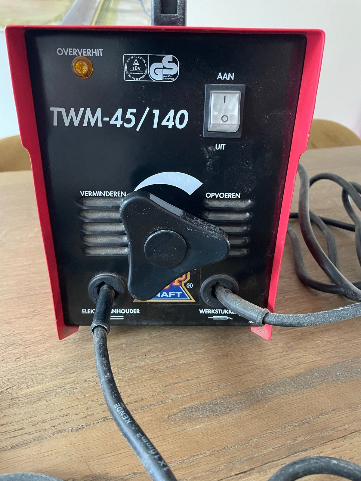 Ferm TWM-45/140 Lasapparaat met accessoires, Ophalen, Gebruikt, 150 tot 250 ampère, Elektroden