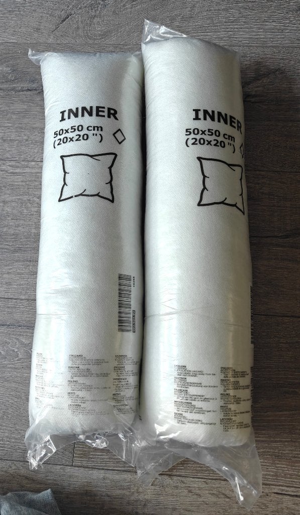 Nieuwe binnenkussens, Wit, IKEA, Vierkant, Nieuw