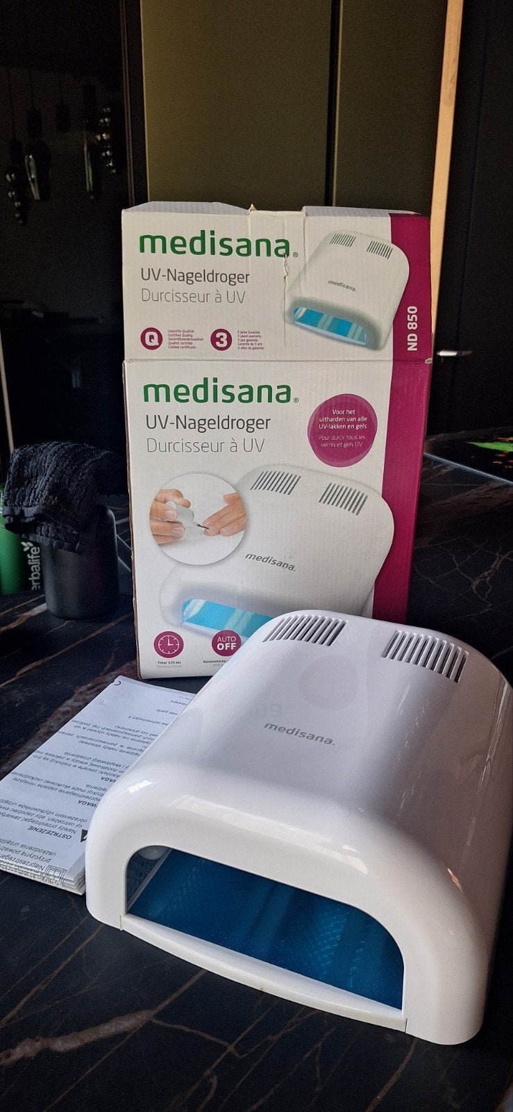 Medisana UV-Nageldroger voor gelnagels, Wit, Ophalen of Verzenden, Zo goed als nieuw, Handen en Nagels
