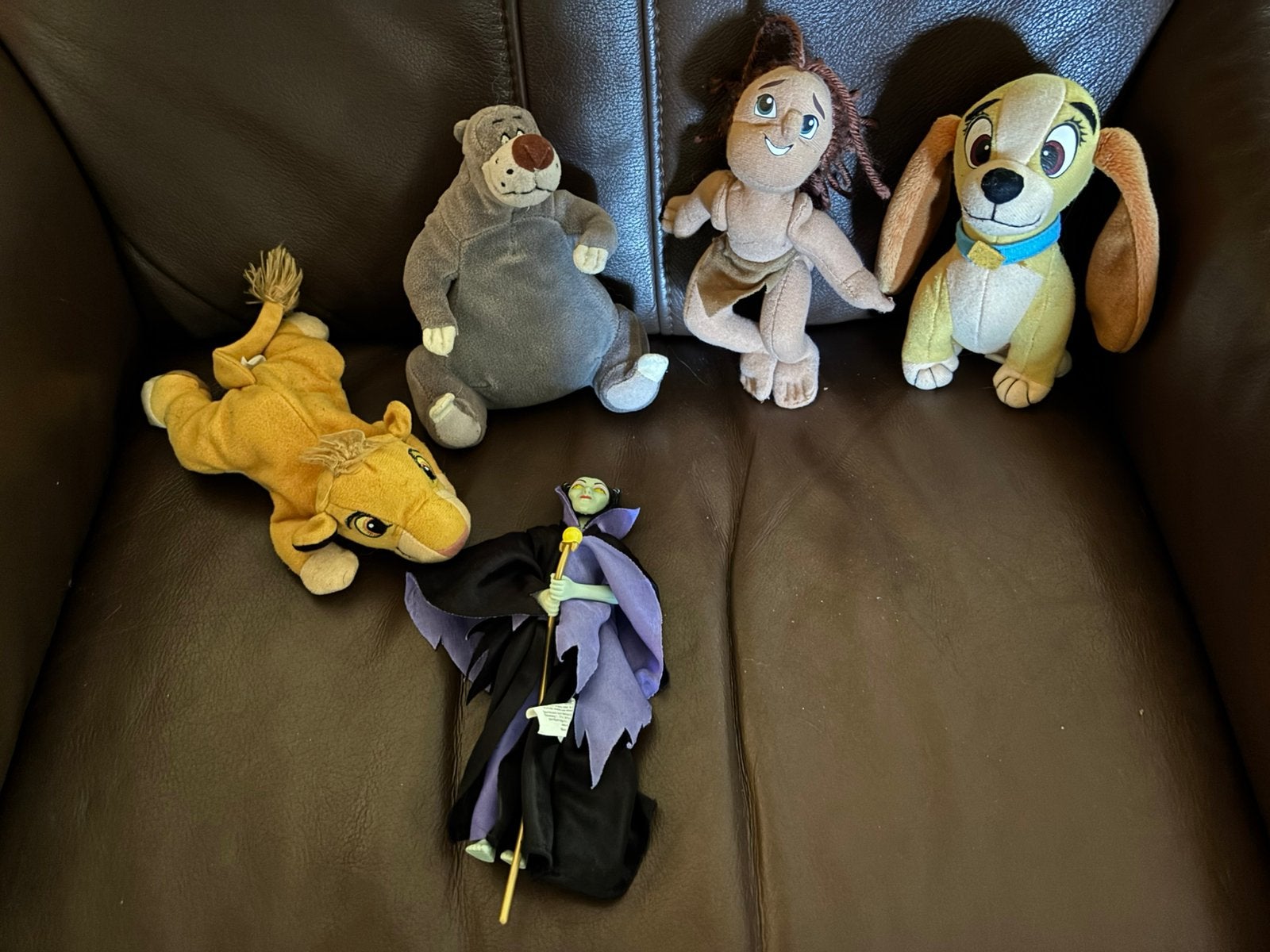 Verschillende Disney knuffels oa Lady, Simba, Tarzan, Baloe, Ophalen of Verzenden