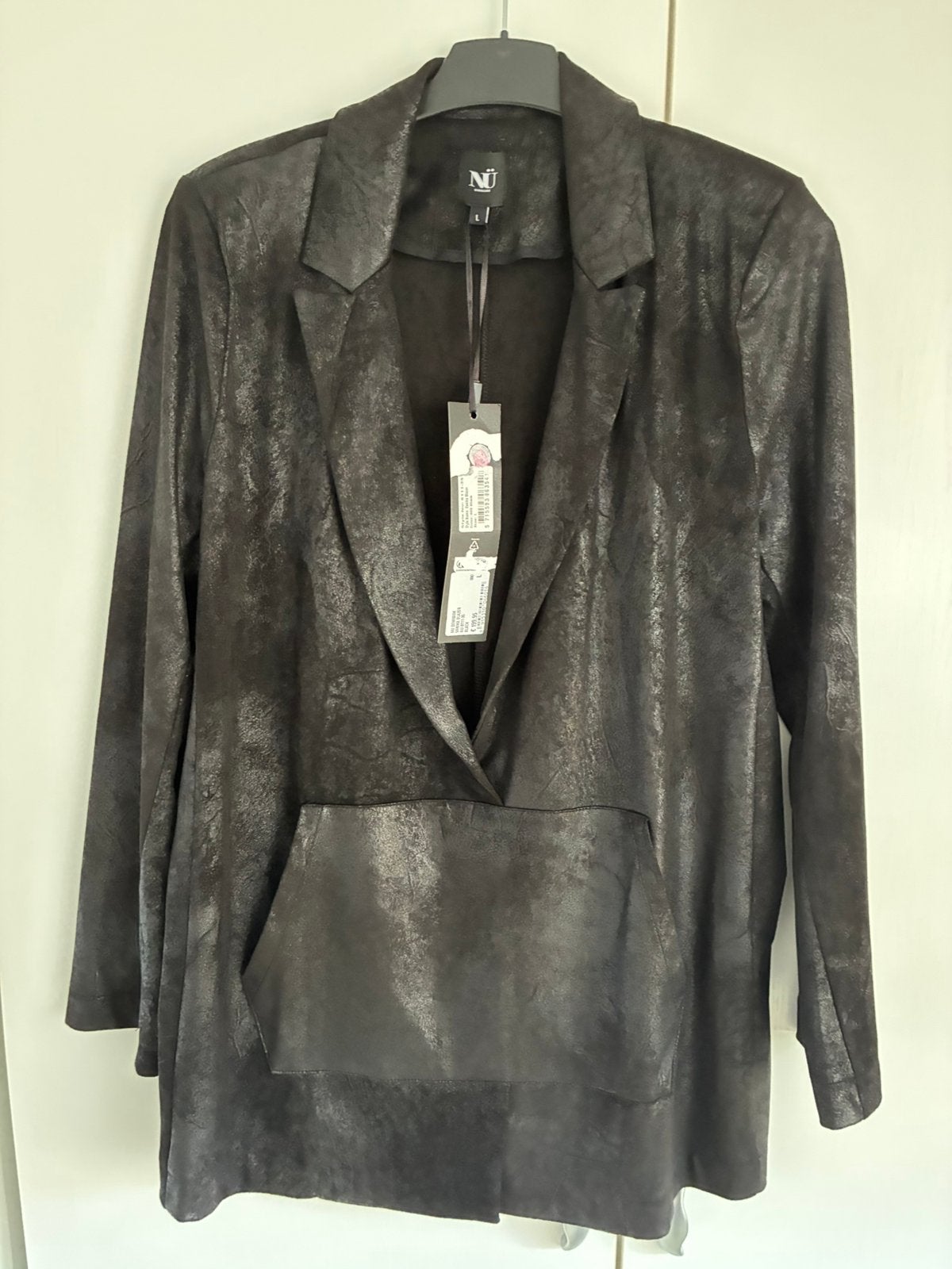 NU Denmark Vanika blazer zwart / metallic , L, nieuw (200), Kleding | Dames, Ophalen of Verzenden, Zo goed als nieuw, Zwart