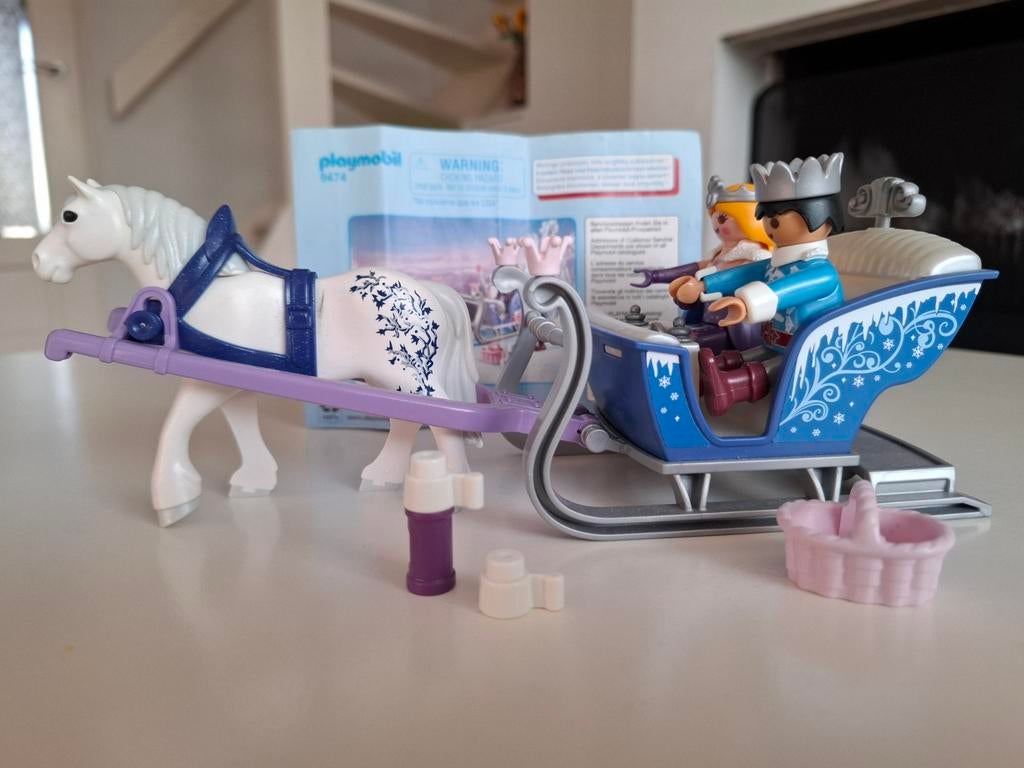 Playmobil Koninklijk paar met Slee 9474, Ophalen of Verzenden, Zo goed als nieuw, Complete set