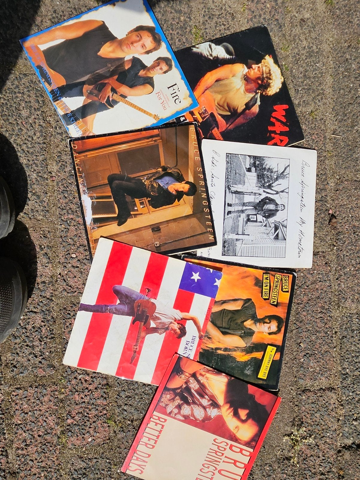Bruce Springsteen - 7 Singles Collectie (Gebruikt), Gebruikt, 7 inch, Ophalen of Verzenden, Rock en Metal