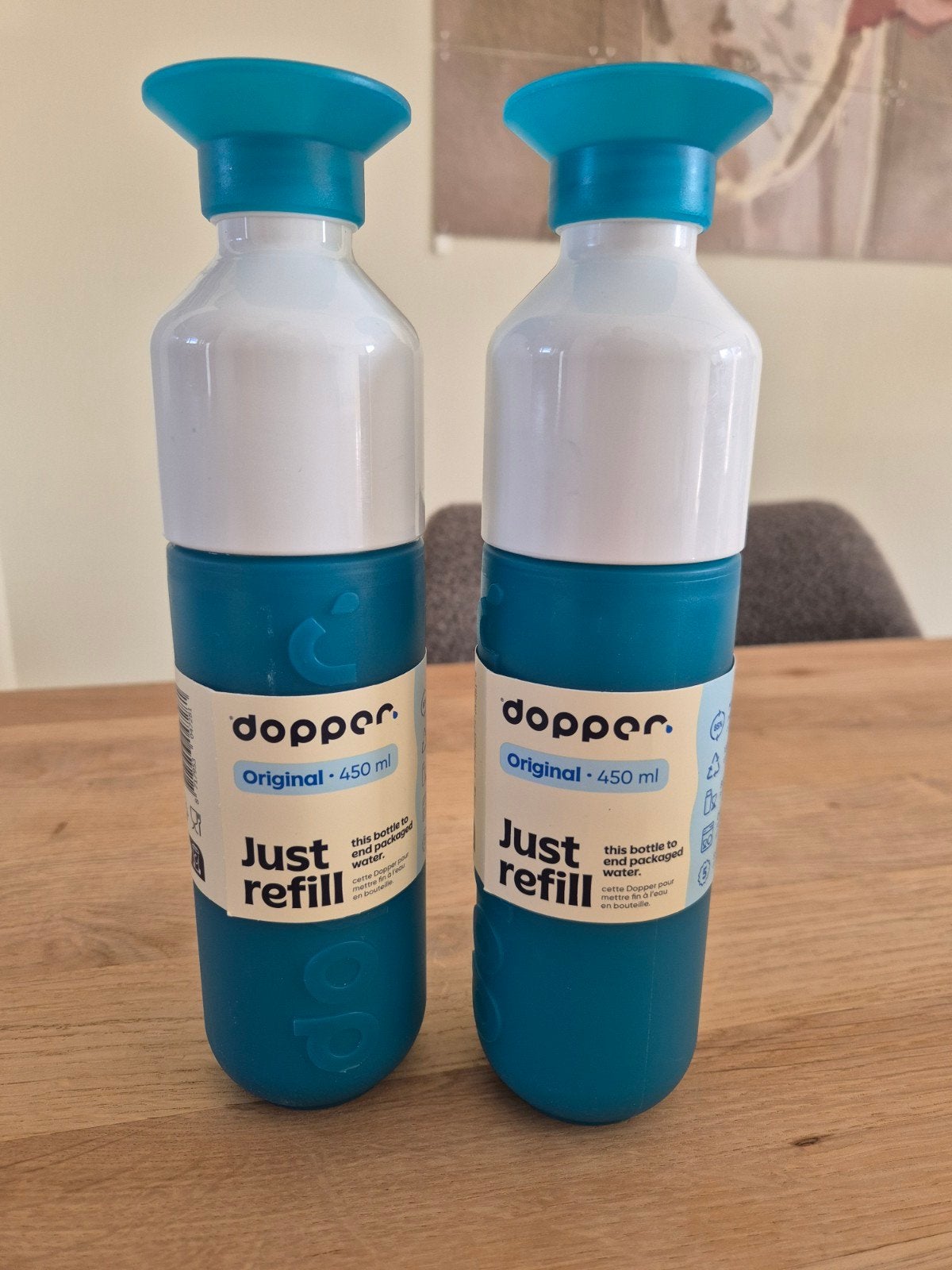 Nieuw 2x Dopper Waterfles drinkfles, Sport en Fitness, Bidons, Ophalen of Verzenden, Nieuw