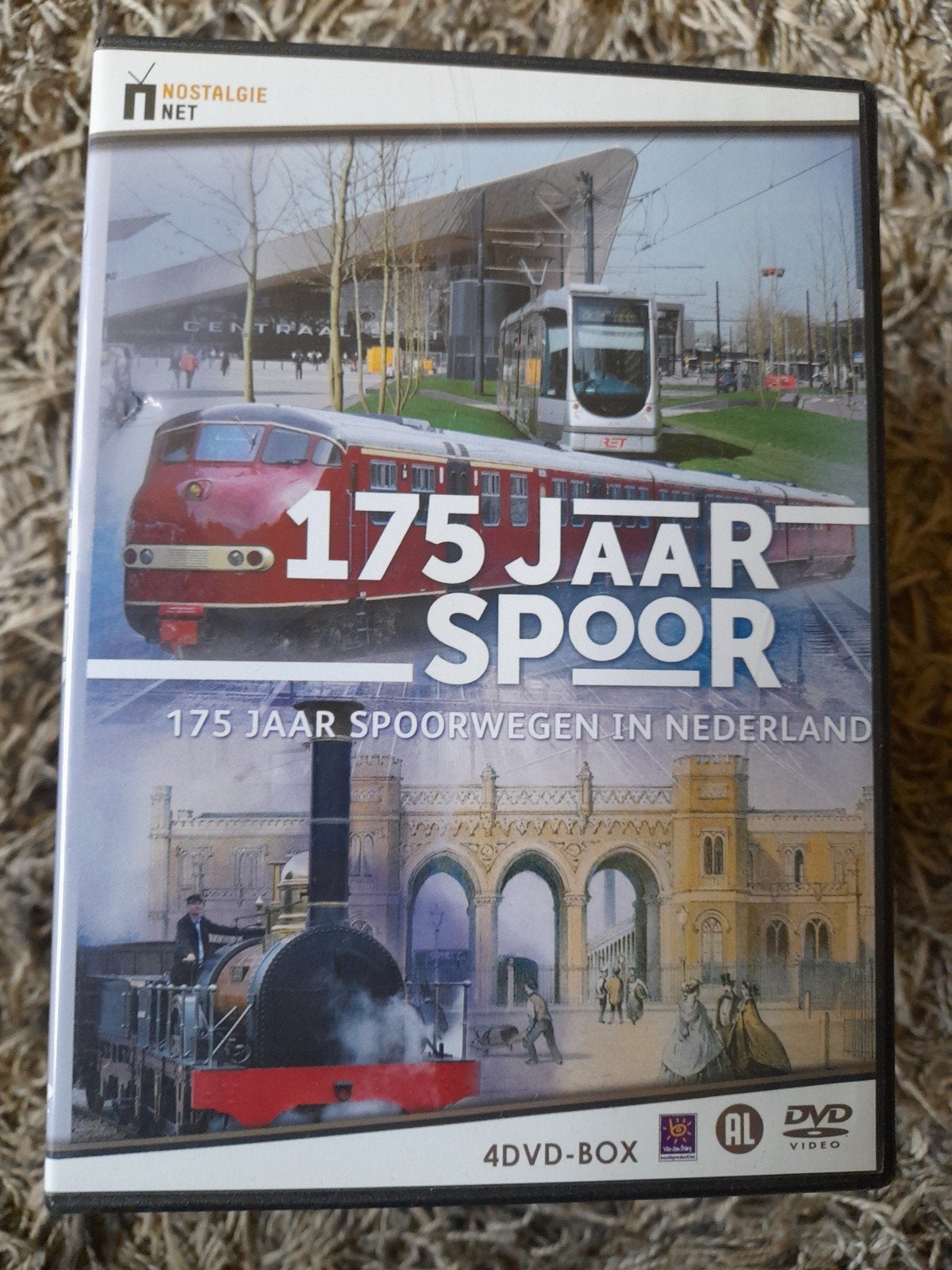 dvd 175 jaar spoor, Verzamelen, Ophalen of Verzenden, Zo goed als nieuw, Trein, Overige typen