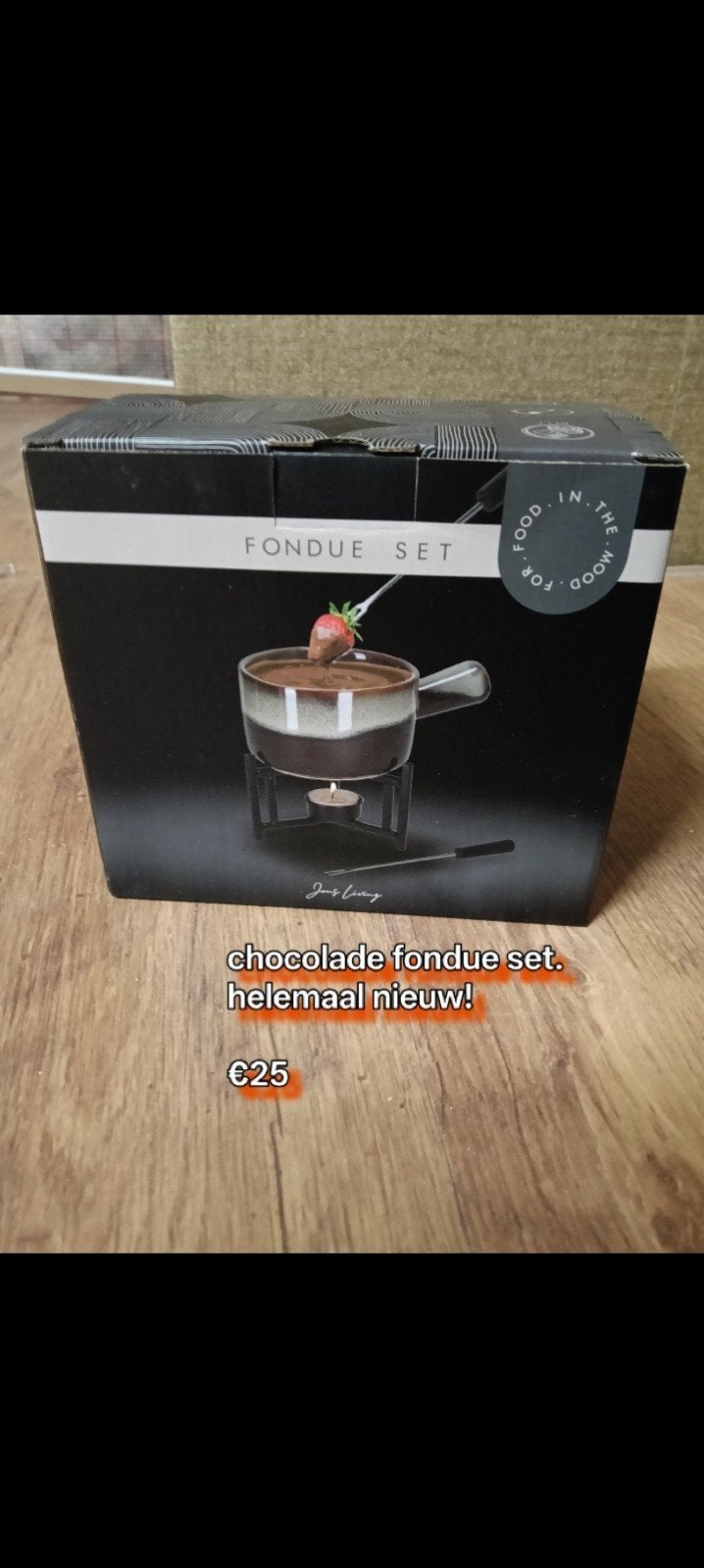 Chocolade Fondue set, Ophalen of Verzenden, Nieuw, Elektrisch, Fondueset