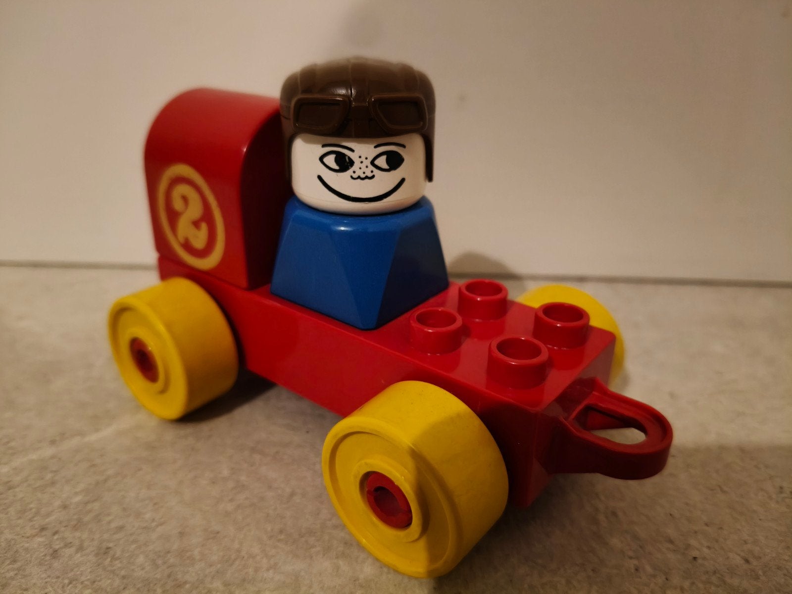 Vintage LEGO Duplo "Racer" 533 met coureur uit 1977, Ophalen of Verzenden