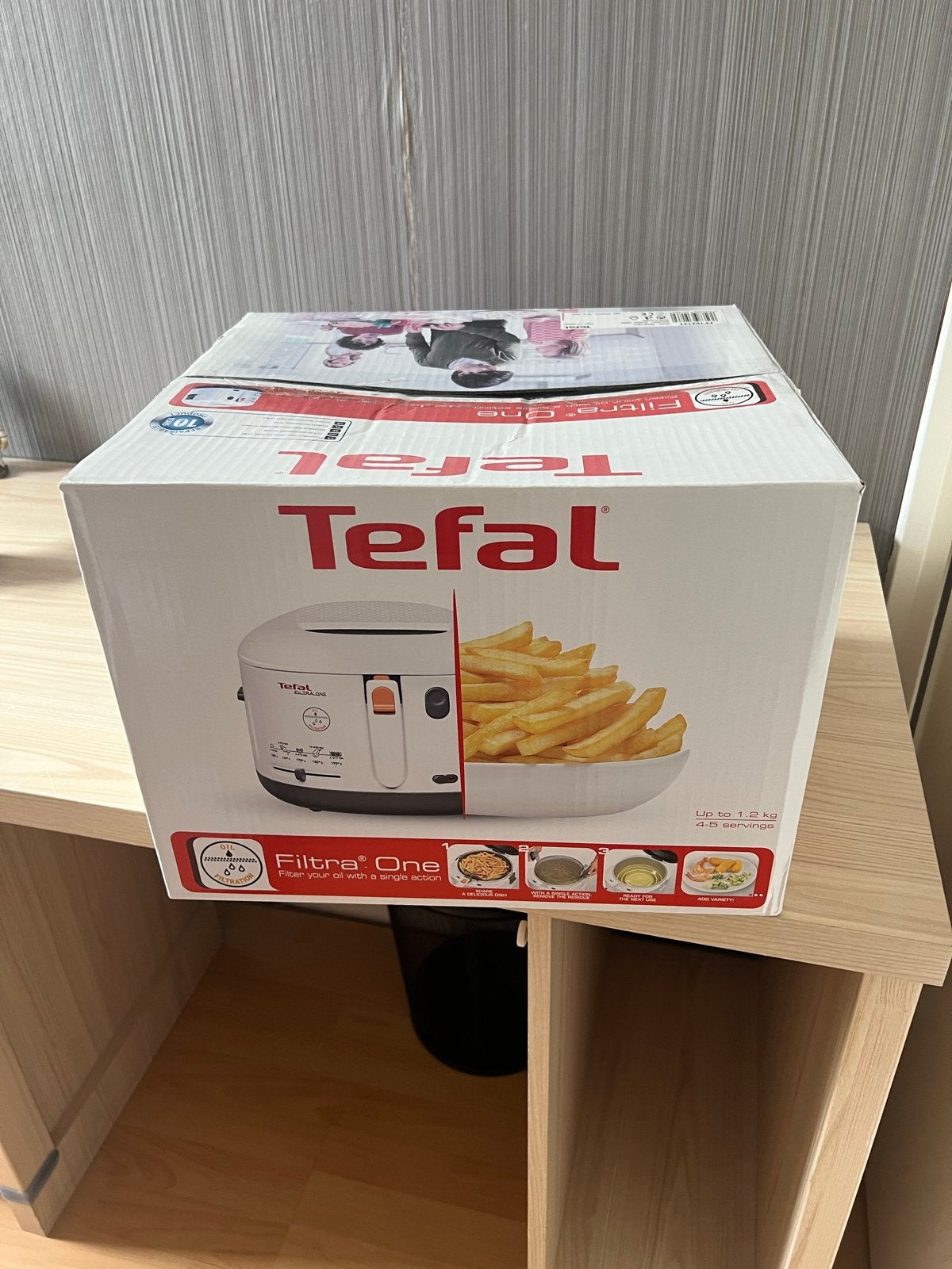 Nieuwe Tefal Filtra One frituurpan - Ongeopend in doos, 2 tot 3 liter, Ophalen, Nieuw, Uitneembare binnenpan