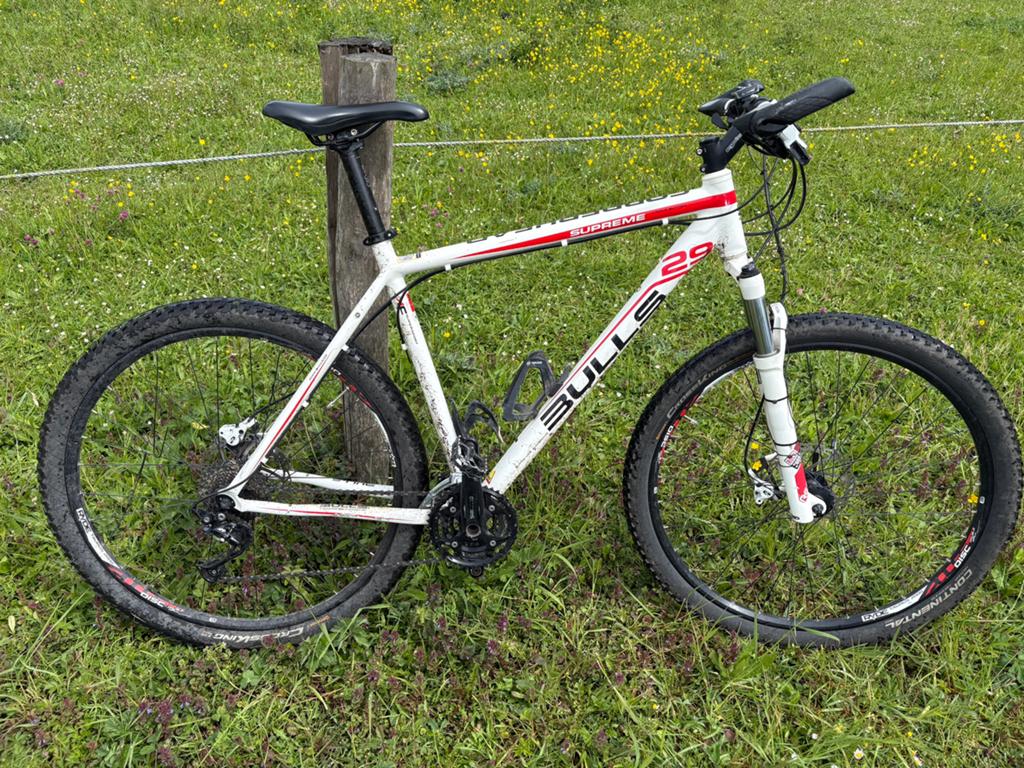 MTB BULLS COPPERHEAD SUPREME WIT/ROOD 29'', Fietsen en Brommers, Fietsen | Mountainbikes en ATB, Zo goed als nieuw, Overige merken