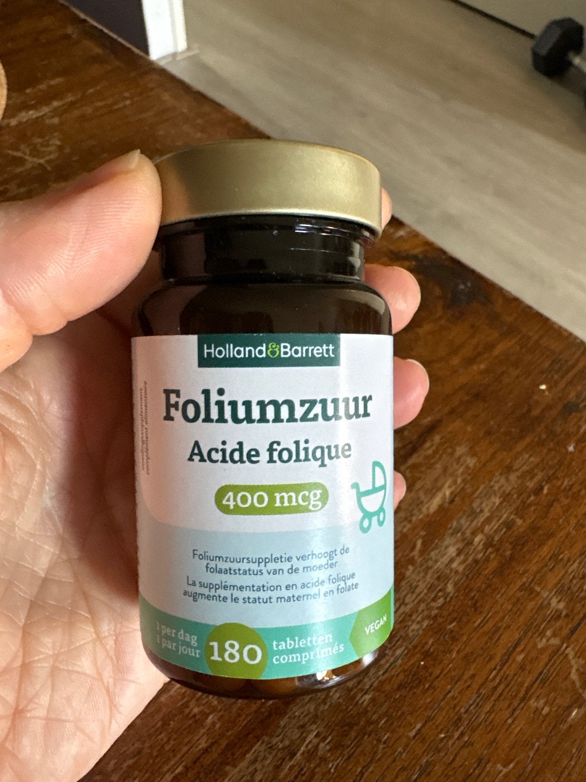 Holland & Barrett Foliumzuur 400mcg - 180 tabletten, Ophalen of Verzenden, Nieuw, Overige typen