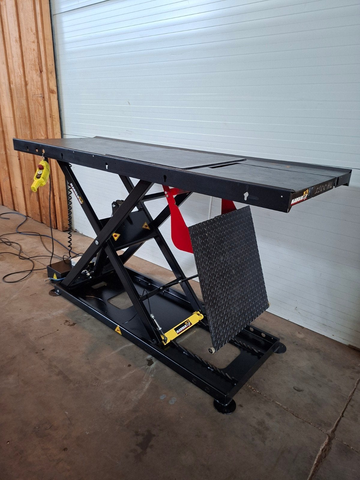 Hefbrug motor Marolo 600 kg motorfiets lift, Auto diversen, Autogereedschap, Gebruikt, Ophalen