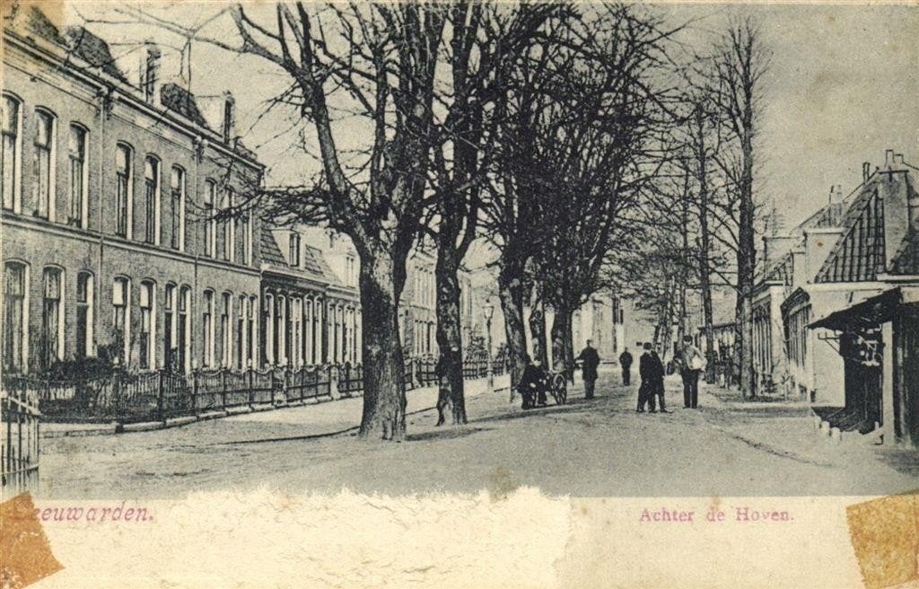 Leeuwarden. - Achter de Hoven. - B-keus - gelopen, Ophalen of Verzenden, Voor 1920, Gelopen, Friesland