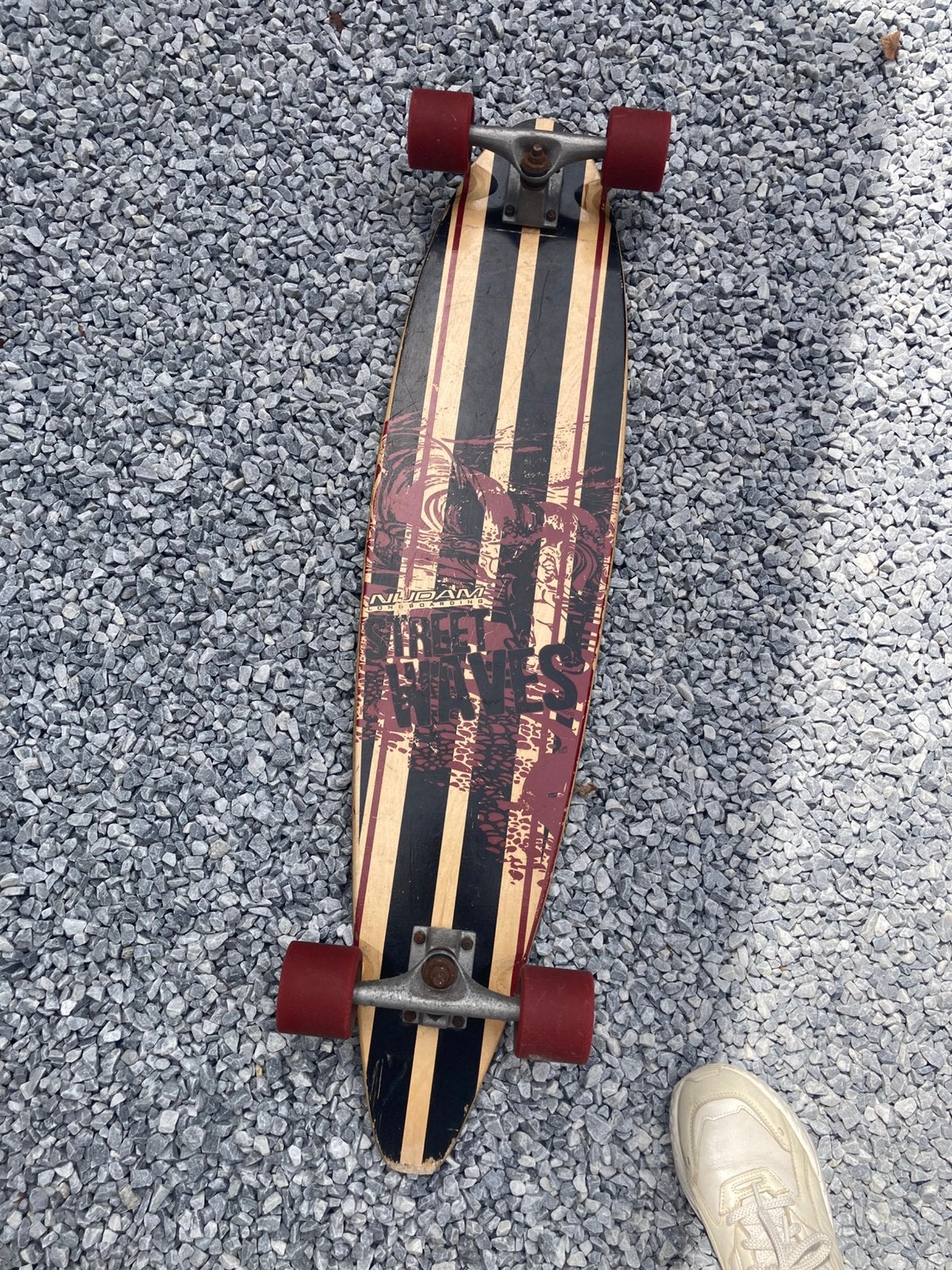 Nijdam longboarding skateboard long board longboard, Ophalen of Verzenden, Zo goed als nieuw, Longboard