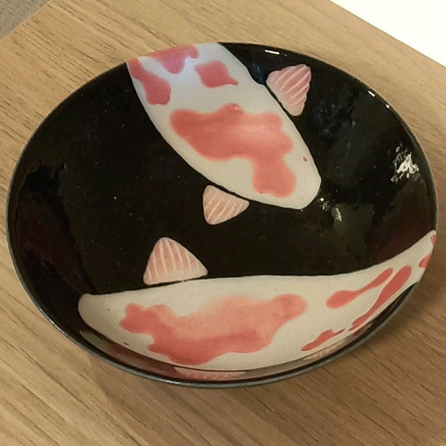 koi vis schaaltje blauw 15x4,5 cm, Ophalen of Verzenden, Overige stijlen, Schaal of Schalen