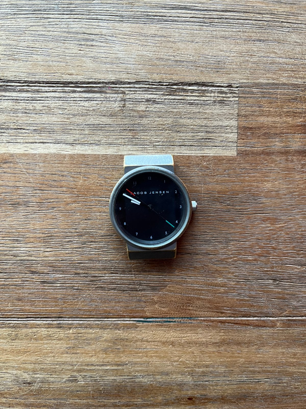 Jacob Jensen horloge - Stijlvol en minimalistisch, Overige merken, Gebruikt, Staal, Polshorloge
