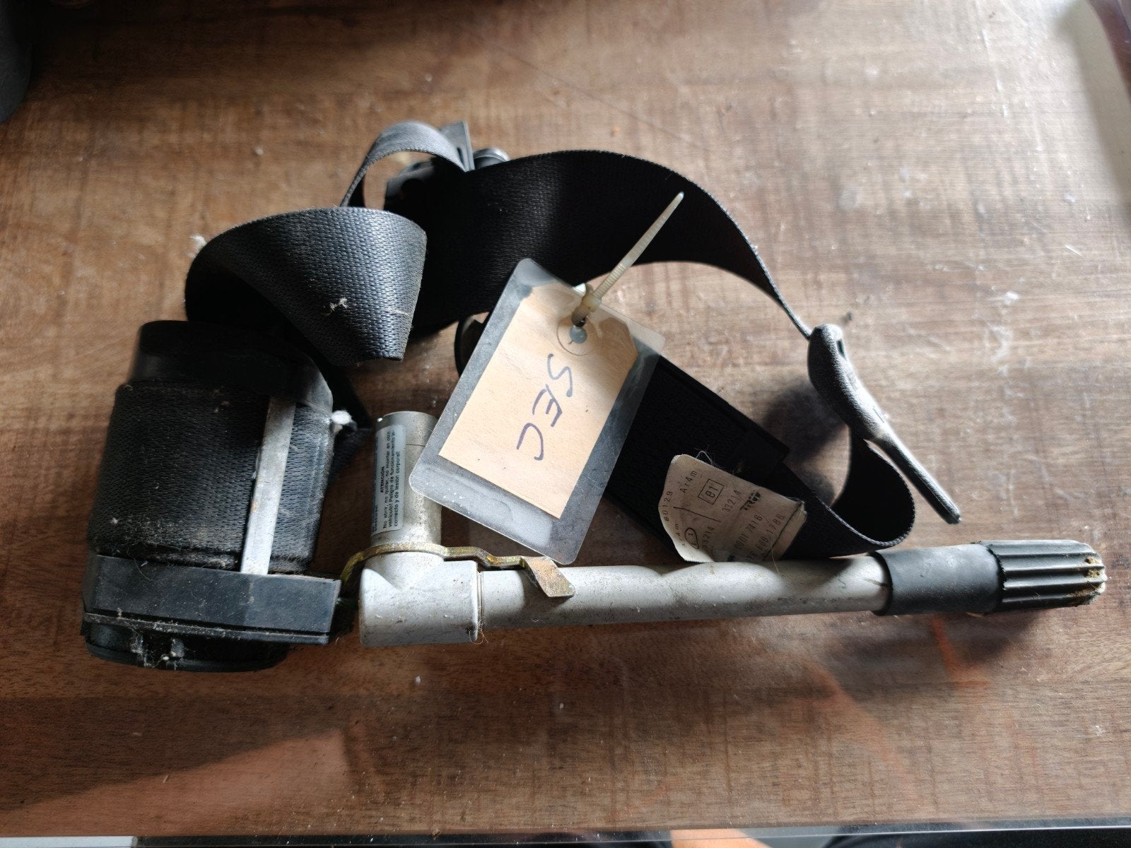 Mercedes C126 SEC veiligheidsgordel rechtsvoor – A1268601785, Ophalen of Verzenden, Gebruikt, Mercedes-Benz