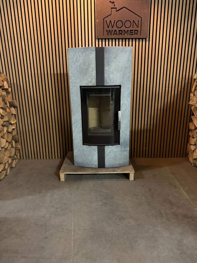 25229 Speksteenkachel 7kw, Huis en Inrichting, Kachels, Ophalen, Info@woonwarmer.nl, Gebruikt, Houtkachel