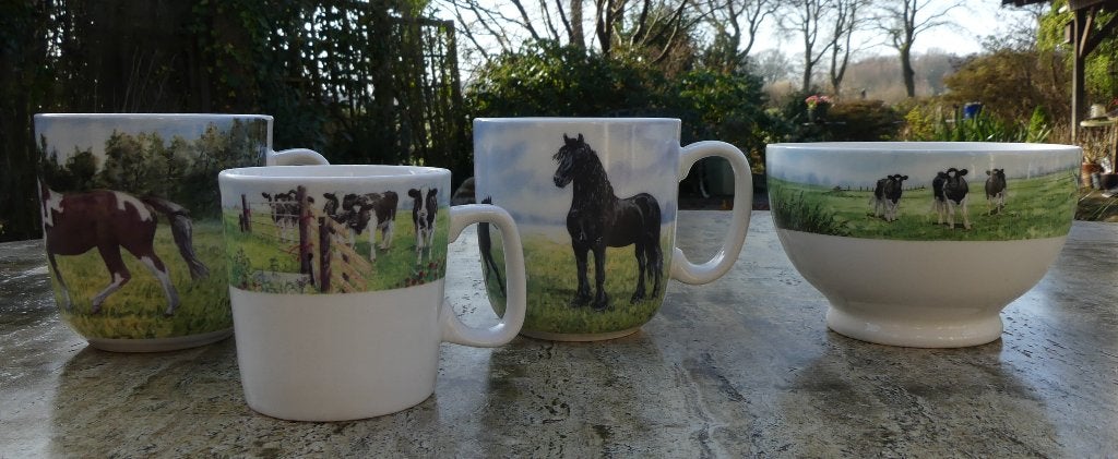 Diverse delen Nieuw Wiebe van de Zee Servies, Overige merken, Landelijk/Boerenbont, Nieuw, Ophalen of Verzenden