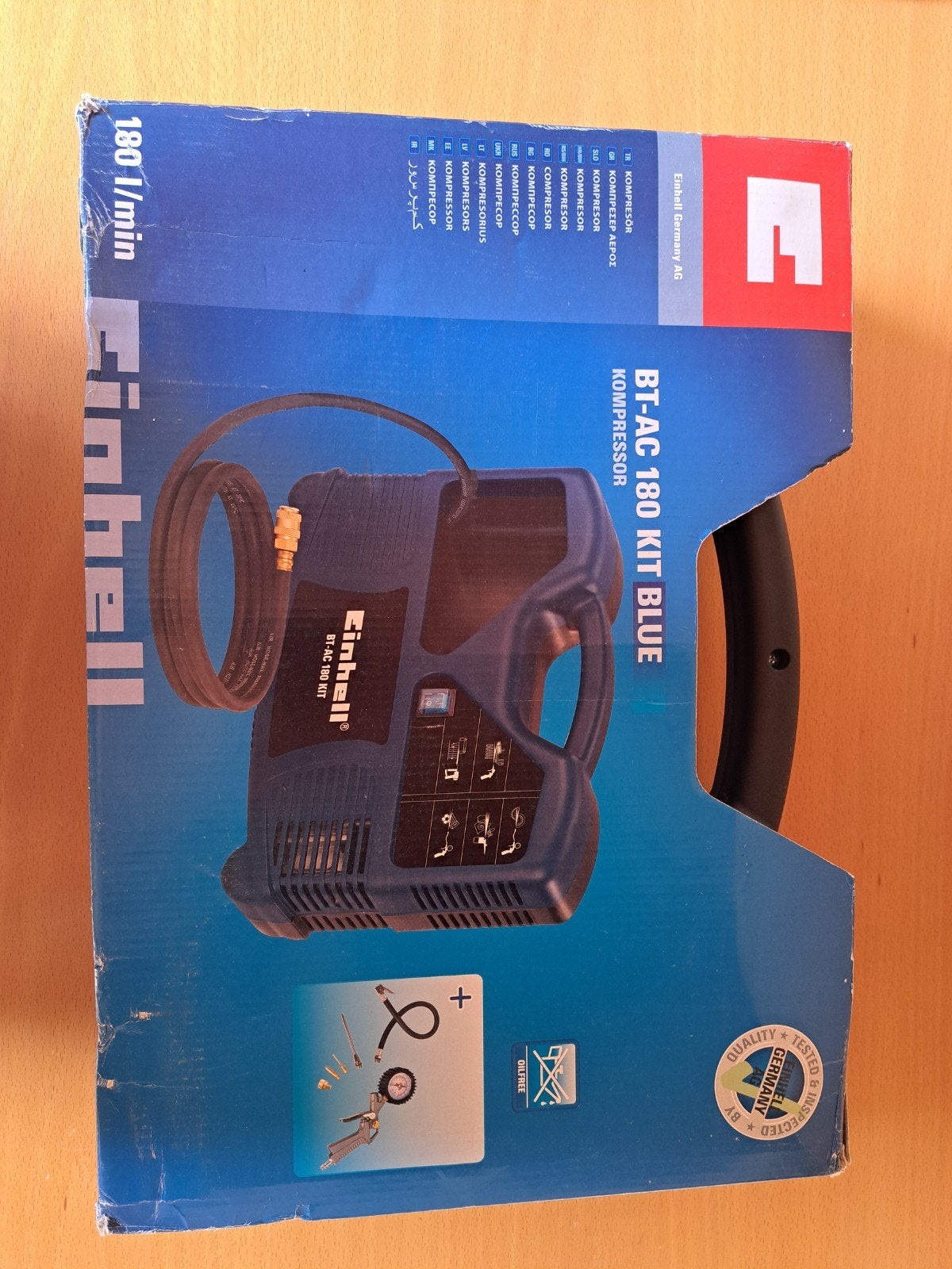 Einhell BT-AC 180 Kit Compressor - Nieuw in doos, Ophalen, Nieuw, Minder dan 200 liter/min, Minder dan 6 bar