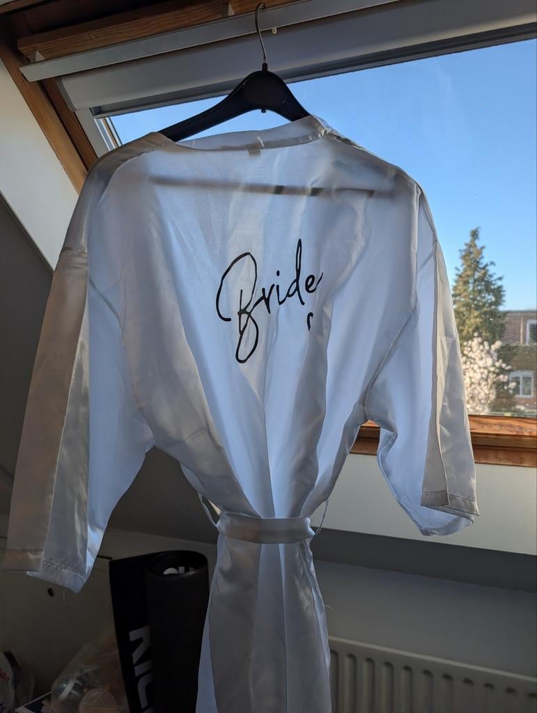 Witte kimono 'Bride', Ophalen of Verzenden, Zo goed als nieuw, Wit