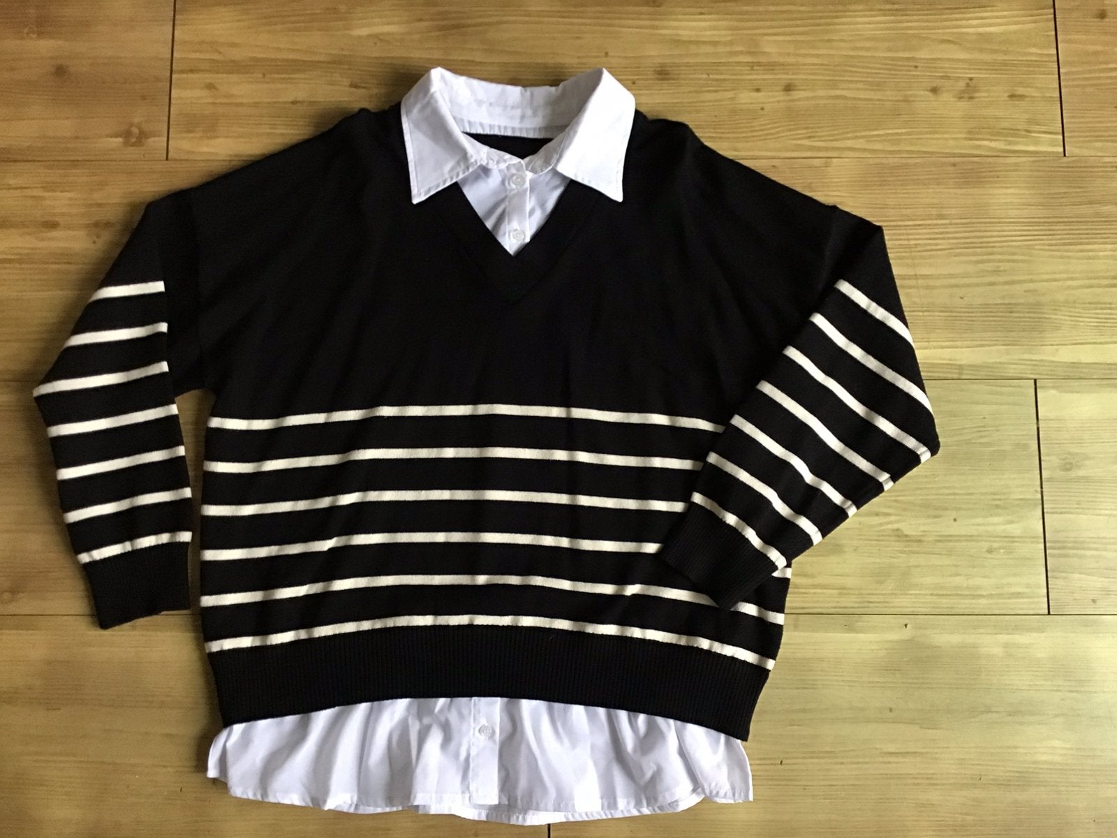 Trui pullover sweater zwart wit nieuw XL 42 44, Ophalen of Verzenden, Zo goed als nieuw, Maat 46/48 (XL) of groter, Zwart