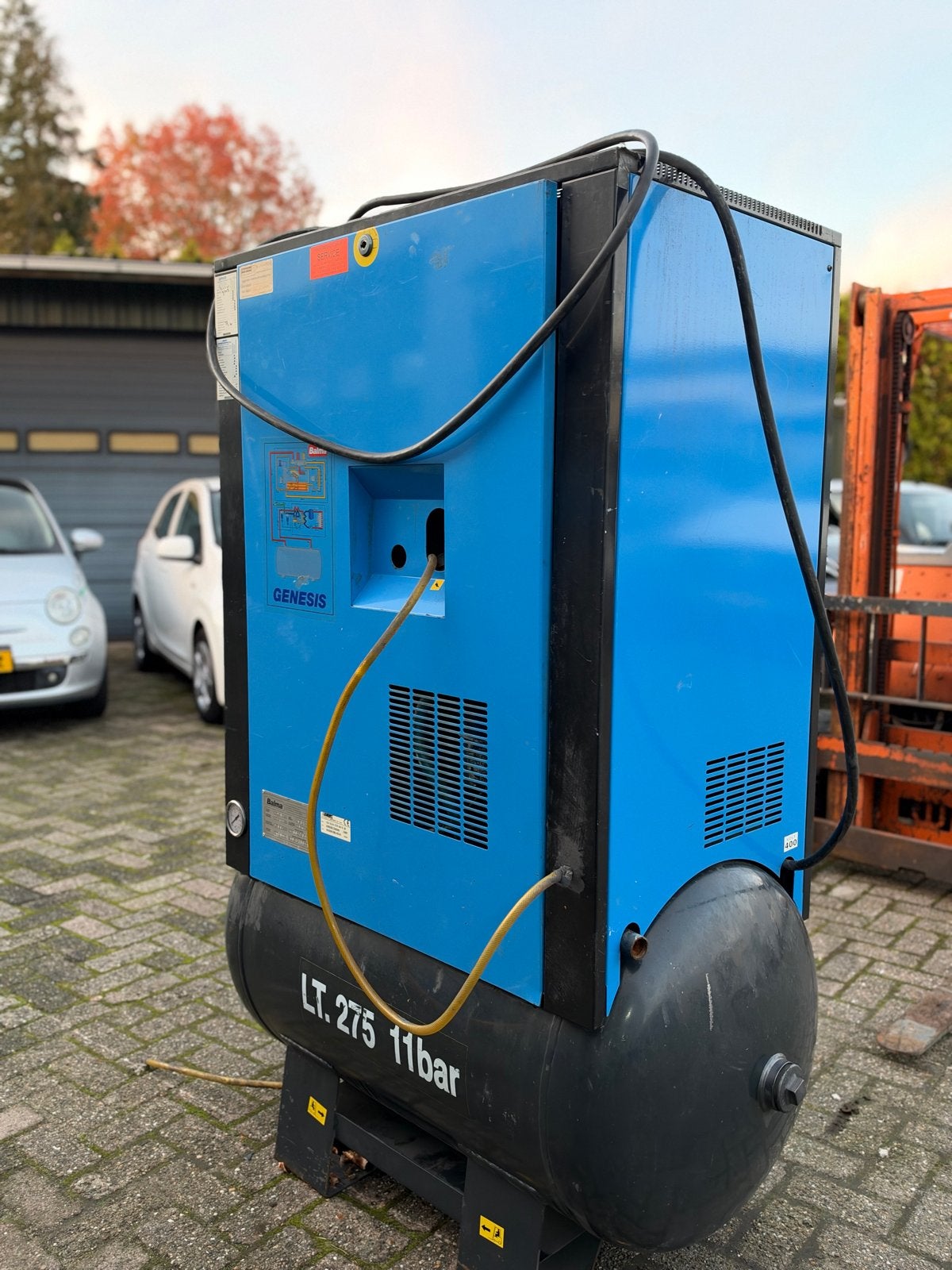 Balma Genesis GE 1010-EF-275 Compressor 11 bar, Ophalen, Gebruikt, 200 tot 400 liter/min, 10 bar of meer
