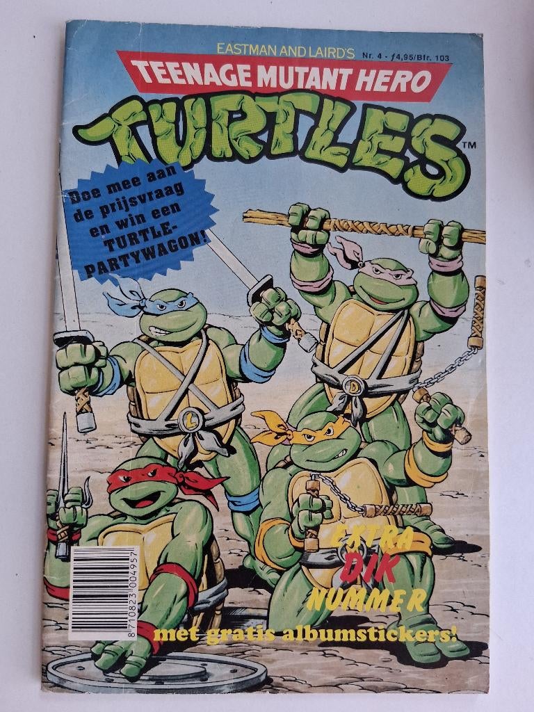 Turtle stripboekje, Verzamelen, Ophalen of Verzenden, Gebruikt, Tv, Overige typen