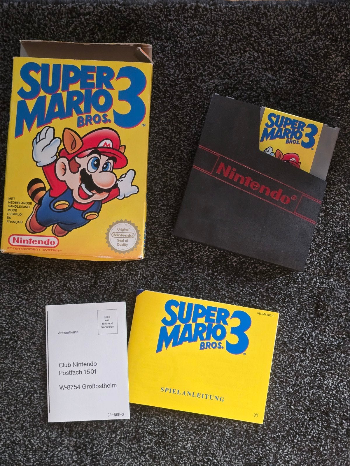 Super Mario Bros. 3 NES compleet, Avontuur en Actie, 2 spelers, Ophalen of Verzenden, Zo goed als nieuw