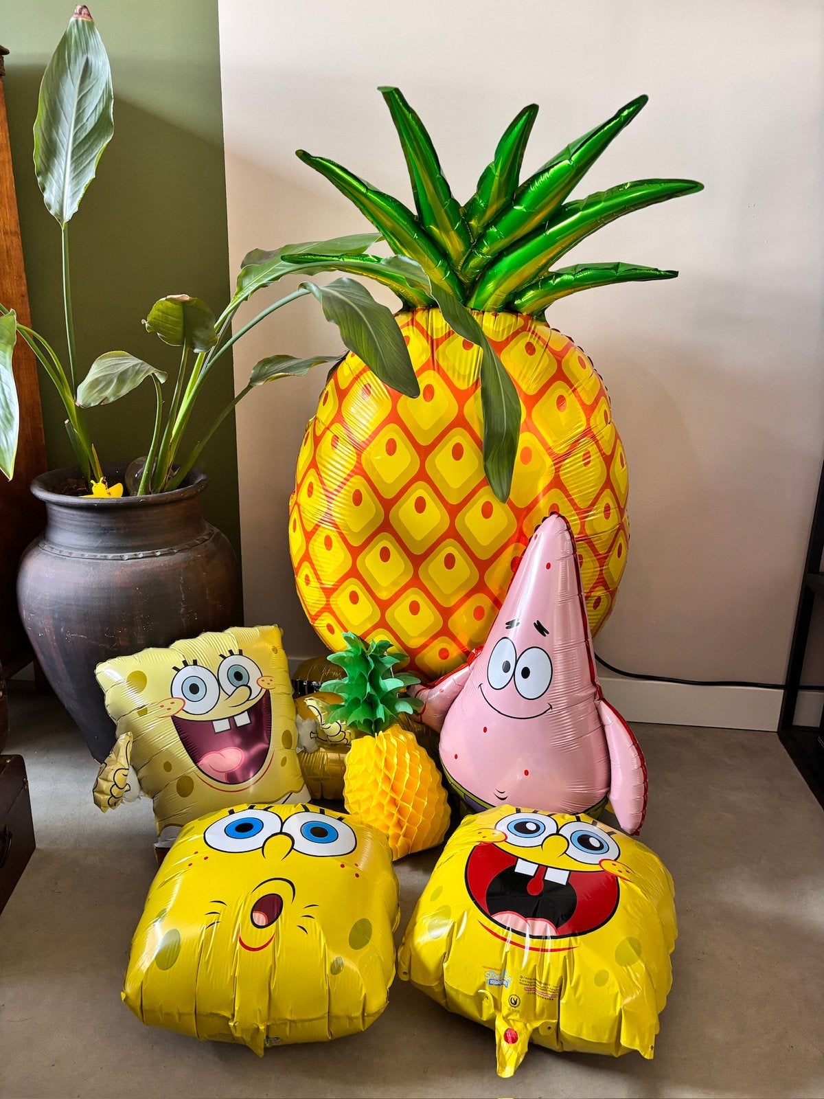Spongebob compleet feestpakket, Ophalen of Verzenden, Zo goed als nieuw, Versiering, Film of Tv
