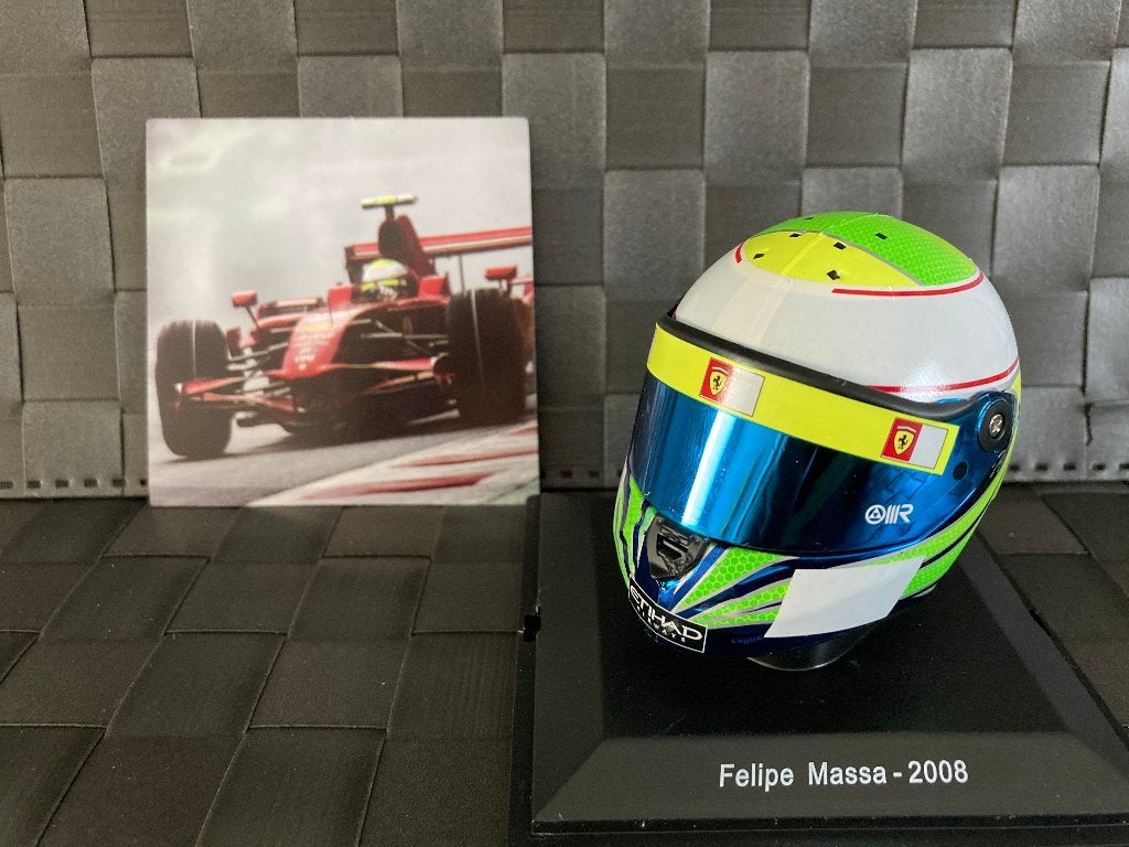 ✅ Felipe Massa 2008 1:5 helm Ferrari F1 Spark Formule 1, Ophalen of Verzenden, Nieuw, Formule 1