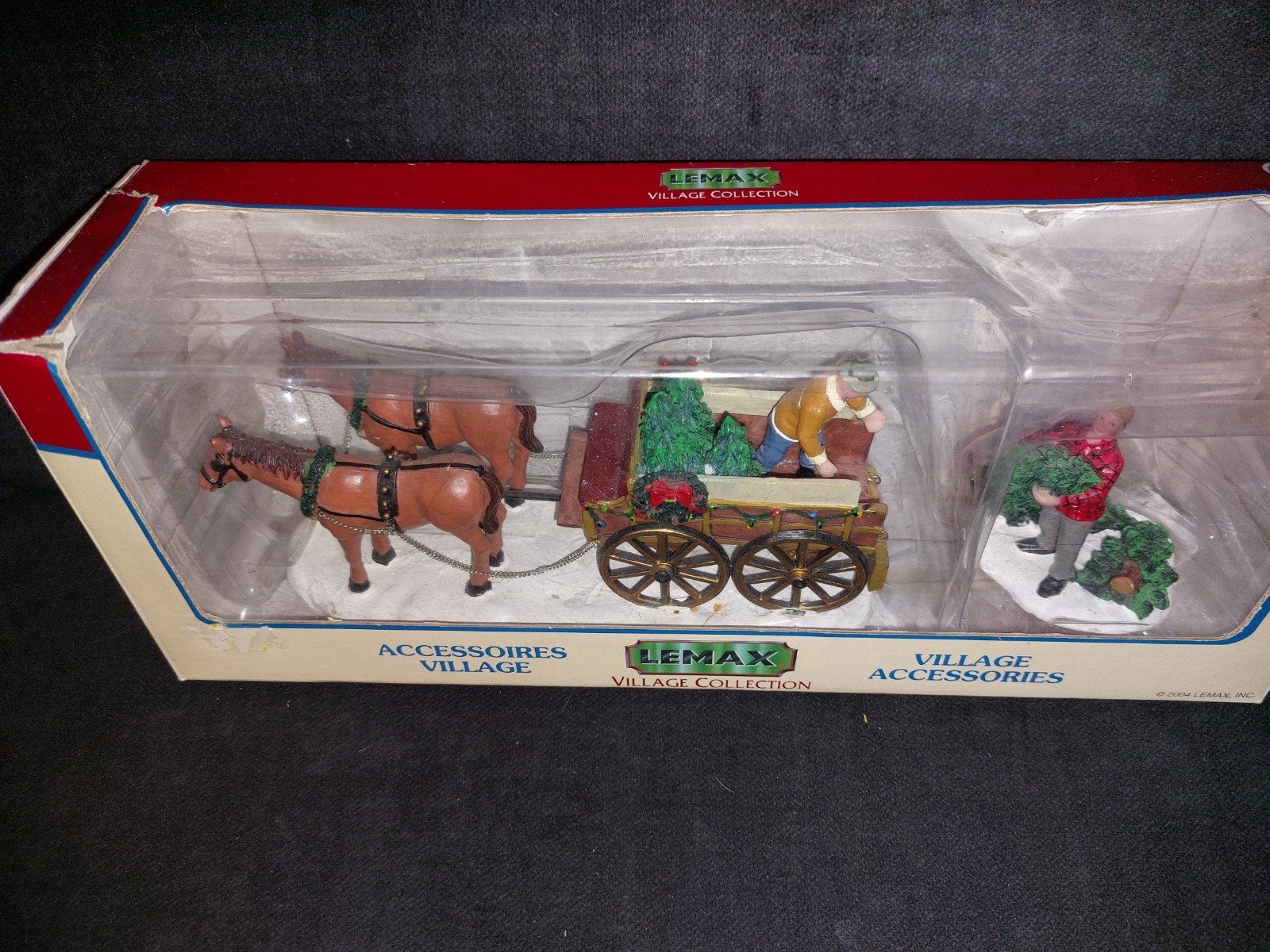 Te Koop: Lemax paarden koetsen, Ophalen of Verzenden, Zo goed als nieuw