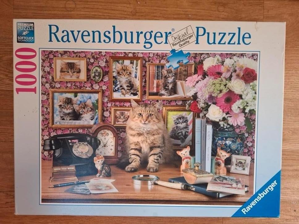 Ravensburger legpuzzel met katten, 1000 stukjes, Ophalen of Verzenden, 500 t/m 1500 stukjes, Gebruikt, Legpuzzel