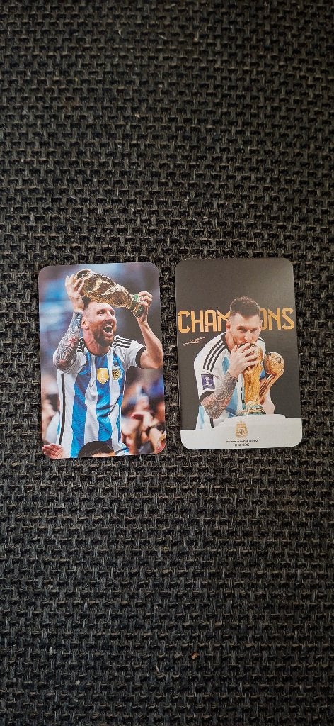 Diverse trading cards Lionel Messi # Barcelona / Miami (5), Ophalen of Verzenden, Nieuw, Buitenlandse clubs, Spelerskaart
