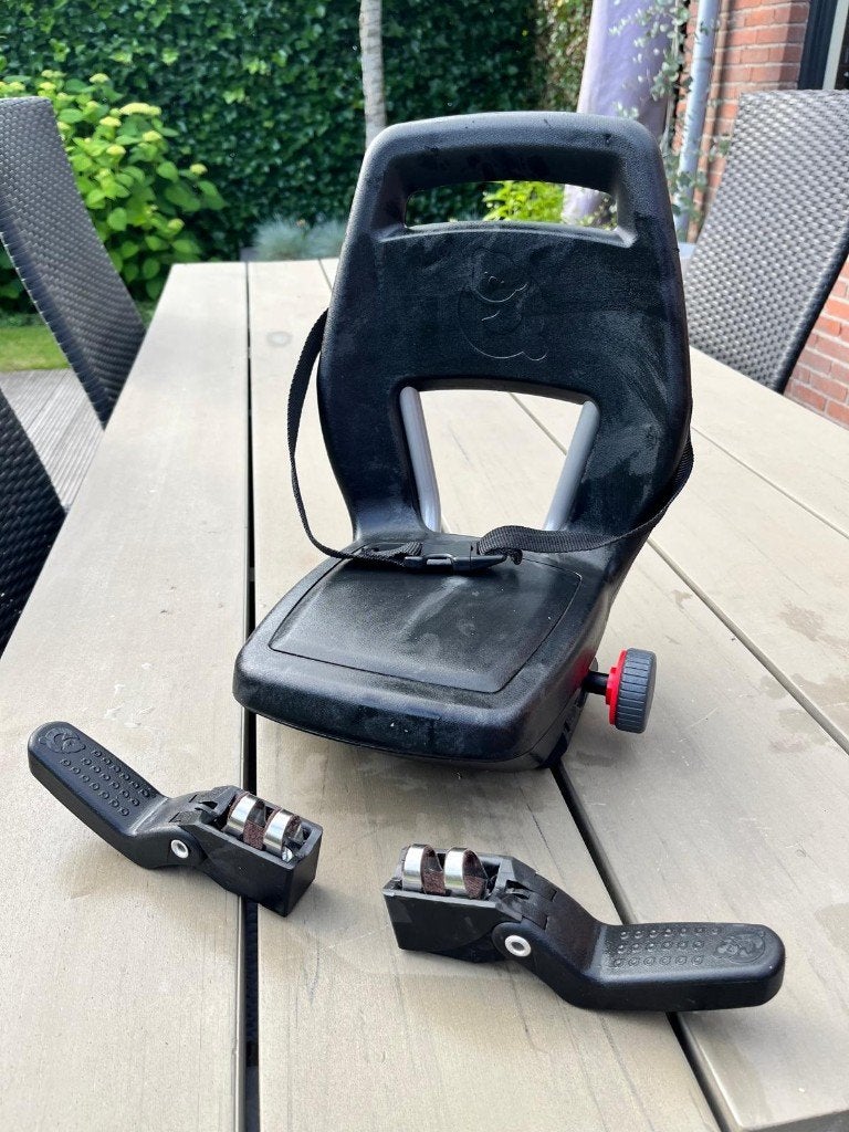 Qibbel Junior 6+ Fietsstoeltje –  inclusief voetsteunen, Fietsen en Brommers, Ophalen, Achterzitje, Voetsteuntjes, 15 t/m 36 kg
