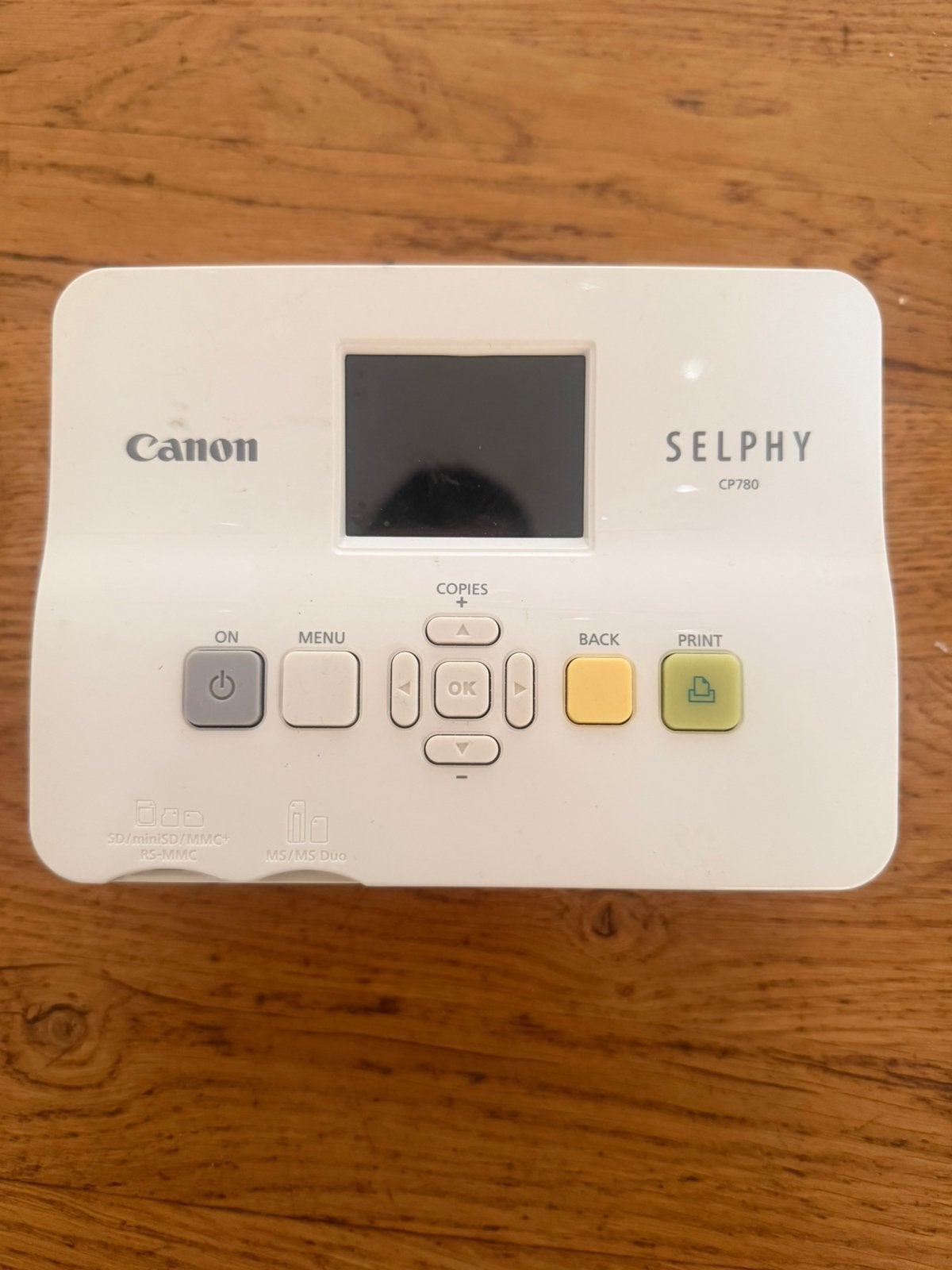 Canon Selphy CP780 inclusief papier en inkt., Glanzend, Ophalen of Verzenden, Zo goed als nieuw, Canon