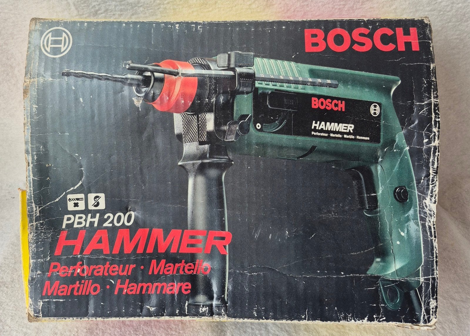Bosch PBH 200 Boorhamer 420W, Ophalen, Boor- en/of Breekhamer, Zo goed als nieuw, Klopboormechanisme